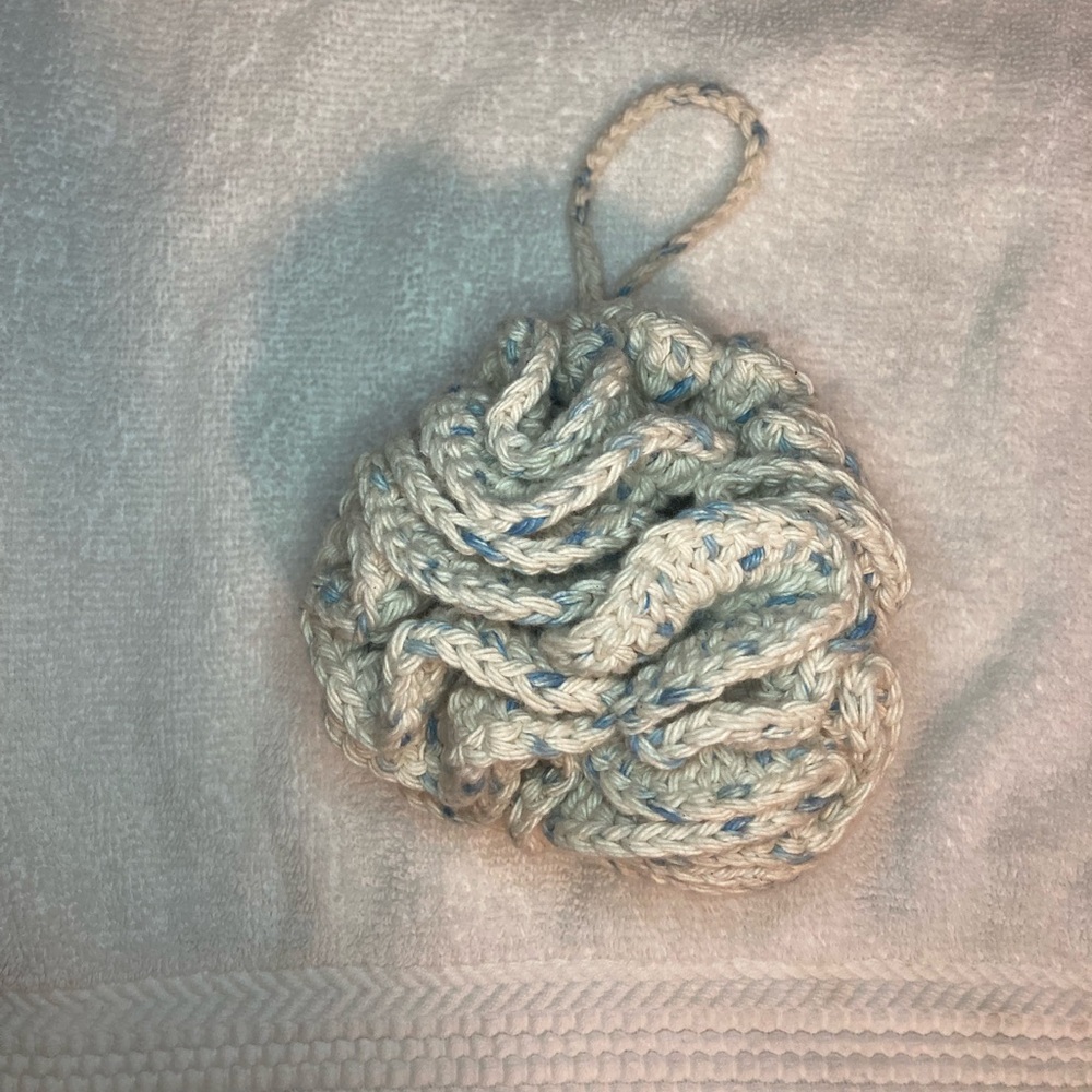 Reusable Crocheted Shower Pouf